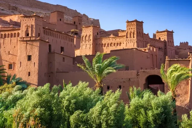 A luxury tour from Marrakech to Ait Benhaddou and Telouet, exploring historic kasbahs and stunning desert landscapes.